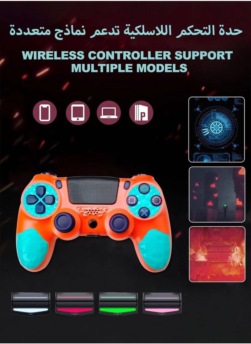 CubeG - Wireless Controller for Playstation 4 | Gamepad Controller Compatible with PS4/Slim/Pro/PC, with Dual Vibration Feedback/Motion Sensing/Touchpad/Light Bar/Speaker/3.5mm Headphone Jack  Gamepad - Image 1