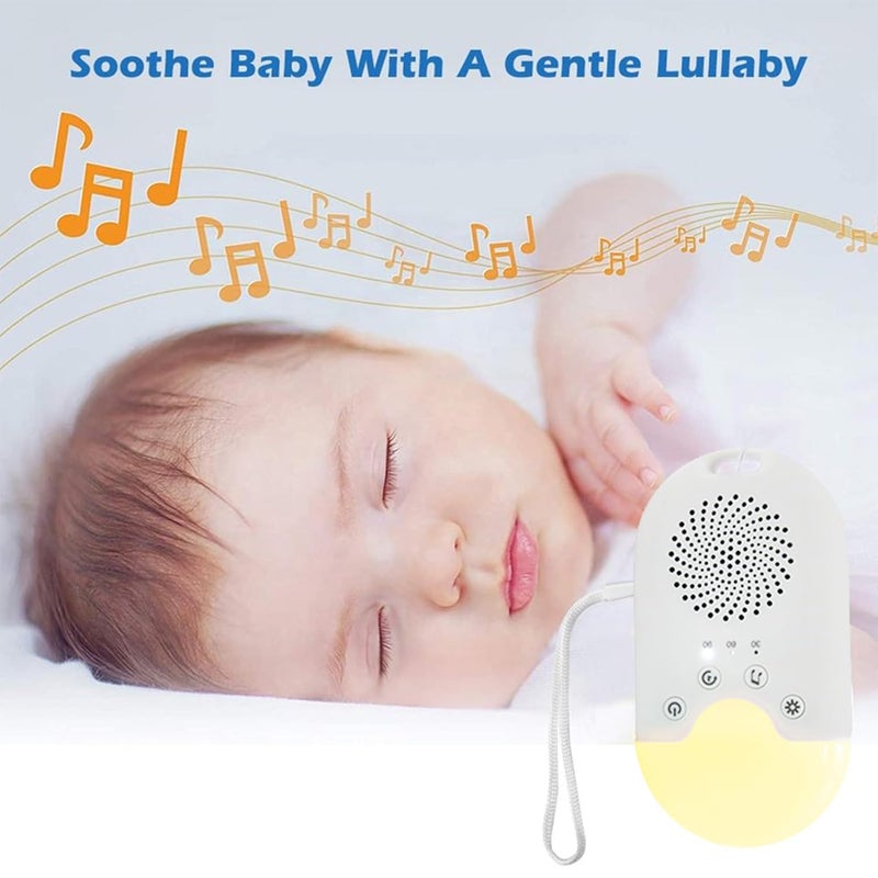 White Noise Machine, Portable Handheld Sound Machine Night Light Sleep Instrument with Various Music Sleep Aid Device Support for Home Travel Night Use - Image 5