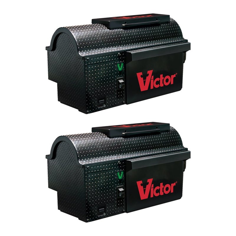 Victor M260 Indoor MultiKill Humane Electronic Mouse Trap No Touch No See Electronic Intant Kill Mouse Trap 2 Traps Black - Image 2