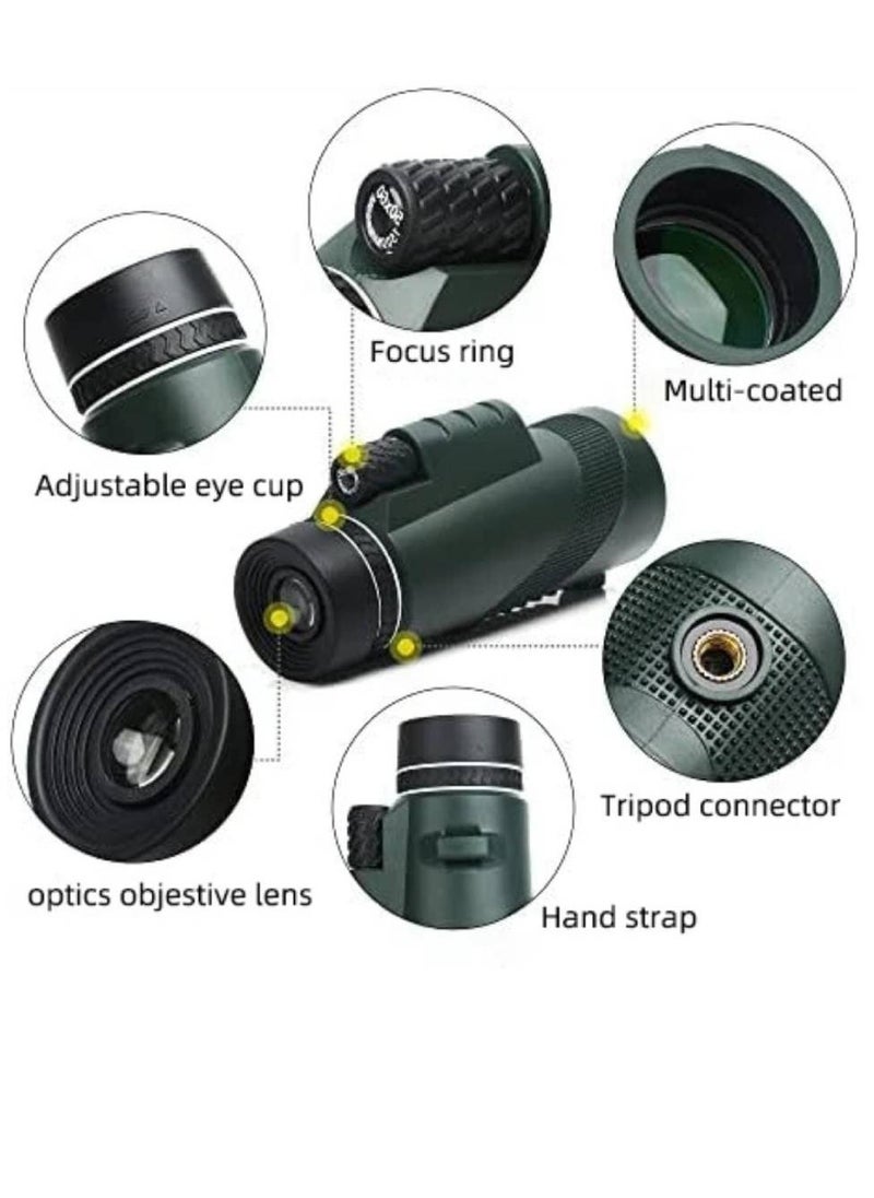 GENNEXT Telescope 40x60 HD Zoom Optic Lens Day Night Vision Travel Monocular Telescope Tourism Scope Binoculars Scope For Indoor/Outdoor  - Image 4
