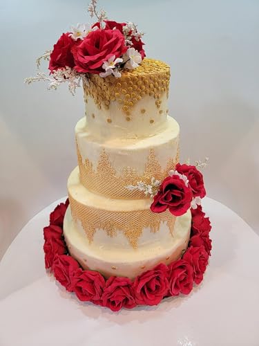 Anyana sugar edible jewels lace cake lace Embossing Mat chandelilac Texture fondant impression lace mat crown tiara decorating mold gum paste cupcake topper tool icing candy imprint moulds sugarcraft - Image 5