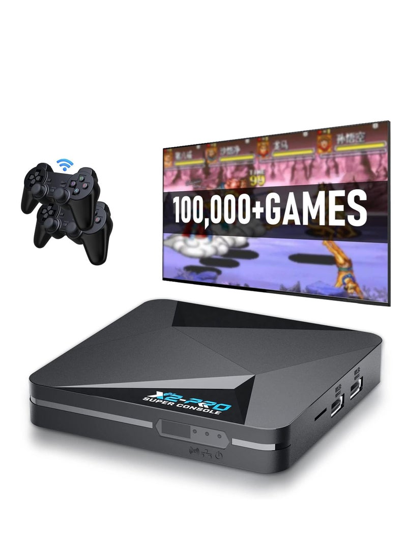 Generic - X2-PRO Super Console, Pro Video Game Console, Built-in 10000+ Games, Android 9.0/Emuelec 4.5/CoreE System, Supports 4K UHD Output, 2.4GHz/5GHz Wi-Fi, Bluetooth 5.0 - Image 1
