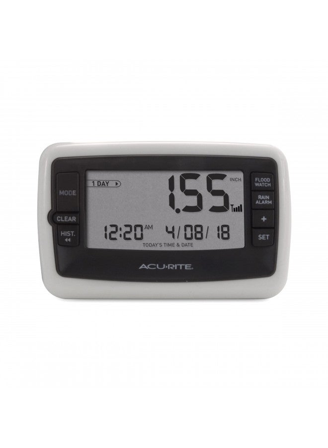 AcuRite Wireless Digital Rain Gauge with Self-Emptying Collector with Rainfall History, Alerts, and Current Date and Time (00899), Multicolor - Image 5