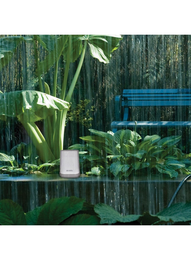 AcuRite Wireless Digital Rain Gauge with Self-Emptying Collector with Rainfall History, Alerts, and Current Date and Time (00899), Multicolor - Image 3