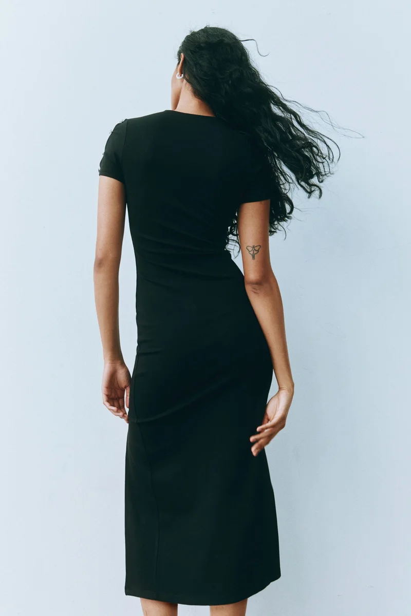 H&M Fitted midi dress