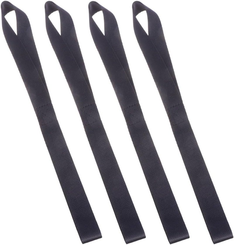 LIFKOME 4Pcs 32Cm Black Nylon Motorcycle Binding Straps Tie Down Straps for Bikes with Hooks Heavy-Duty Securing for Motorcycles Scooters and ATV Cargo Transport - Image 1