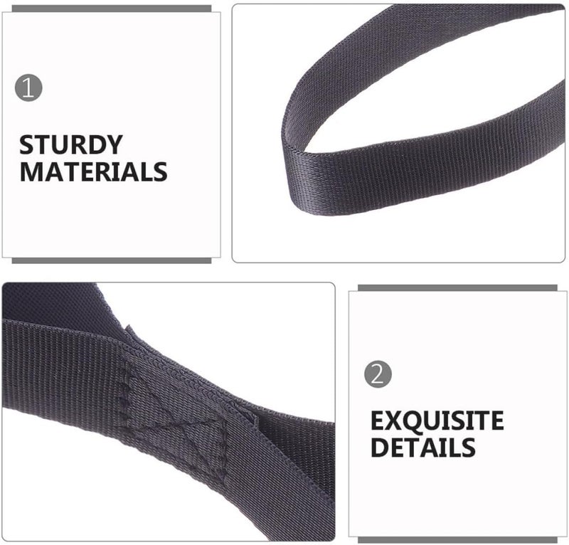 LIFKOME 4Pcs 32Cm Black Nylon Motorcycle Binding Straps Tie Down Straps for Bikes with Hooks Heavy-Duty Securing for Motorcycles Scooters and ATV Cargo Transport - Image 2