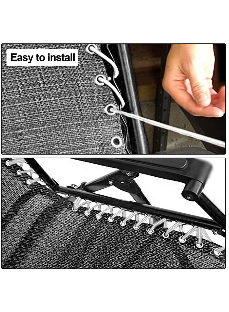KASTWAVE 4 Pack Universal Replacement Elastic Cords, Elastic Tying Ropes for Install Folding Chair, Zero Gravity Chairs, Sun Loungers, and Garden Chairs, Lounge Chair Accessories - Image 5