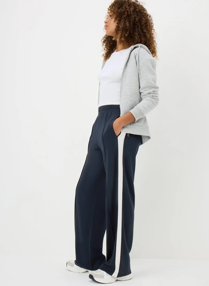 ماتلان Navy Wide Leg Stripe Trouser