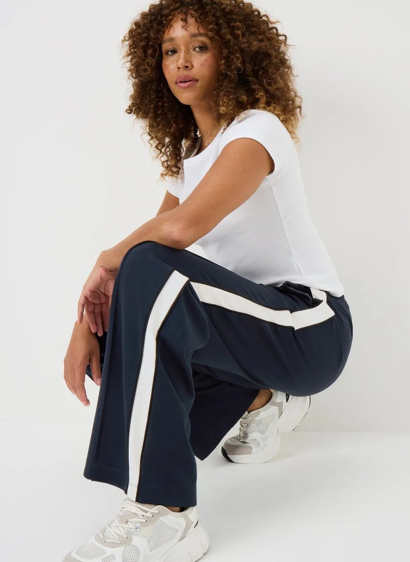 ماتلان Navy Wide Leg Stripe Trouser