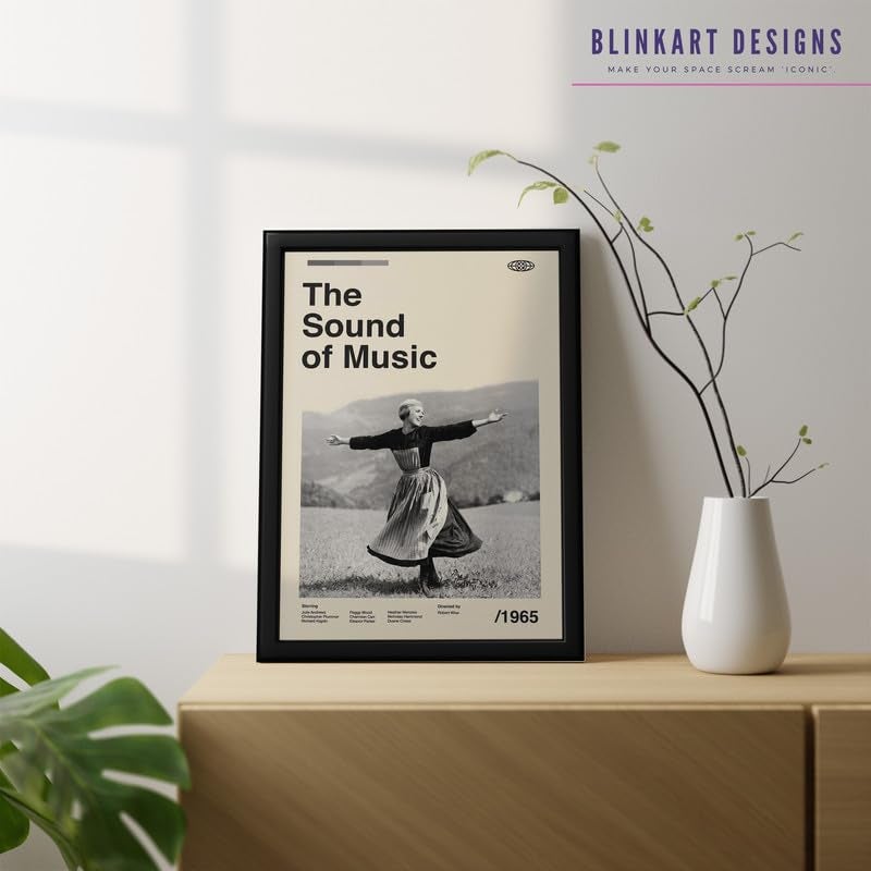 BLINKART BLINKART Aesthetic The Sound of Music Movie Photo Frame Album Poster Mid Century Wall Art Print Decor For Home Bedroom Living Room Bedroom Home Office Study Room  - Image 3
