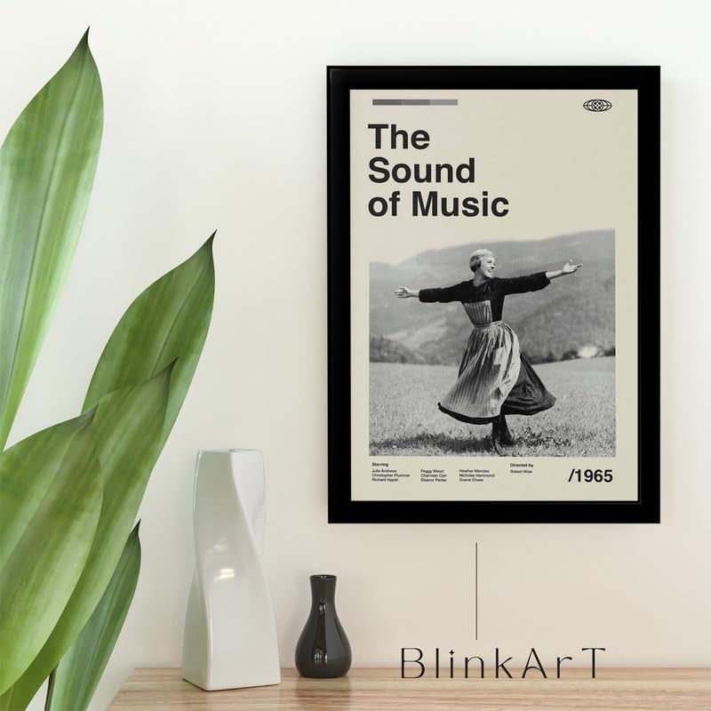 BLINKART BLINKART Aesthetic The Sound of Music Movie Photo Frame Album Poster Mid Century Wall Art Print Decor For Home Bedroom Living Room Bedroom Home Office Study Room  - Image 2