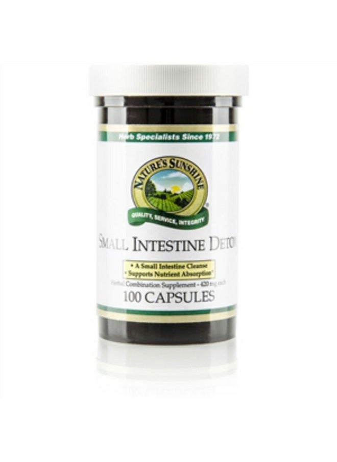 NATURE'S SUNSHINE Nature's Sunshine Small Intestine Detox, 100 Capsules | Natural Formula Soothes Digestive Tissue and Helps with the Breakdown of Proteins  - Image 1