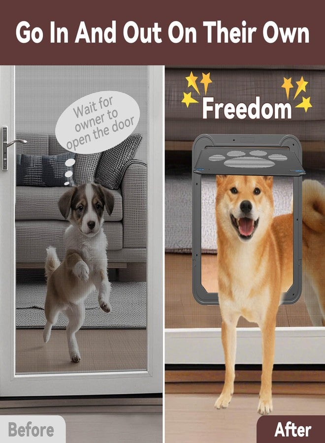 Billionchains Dog Screen Door with Magnetic Closure Pet Screen Door for Sliding Screen Door/Window Lockable Door for Dog - Image 2