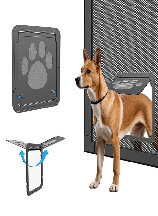 Billionchains Dog Screen Door with Magnetic Closure Pet Screen Door for Sliding Screen Door/Window Lockable Door for Dog - Image 1