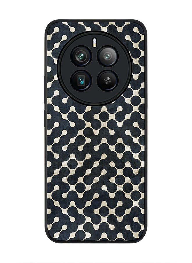 Stylizedd جراب بحافة سوداء متينة لهاتف Realme 12 Pro / Realme 12 Pro Plus 5G، جراب رفيع وناعم من مادة TPU المرنة - Connect The Dots (أسود)  - Image 1