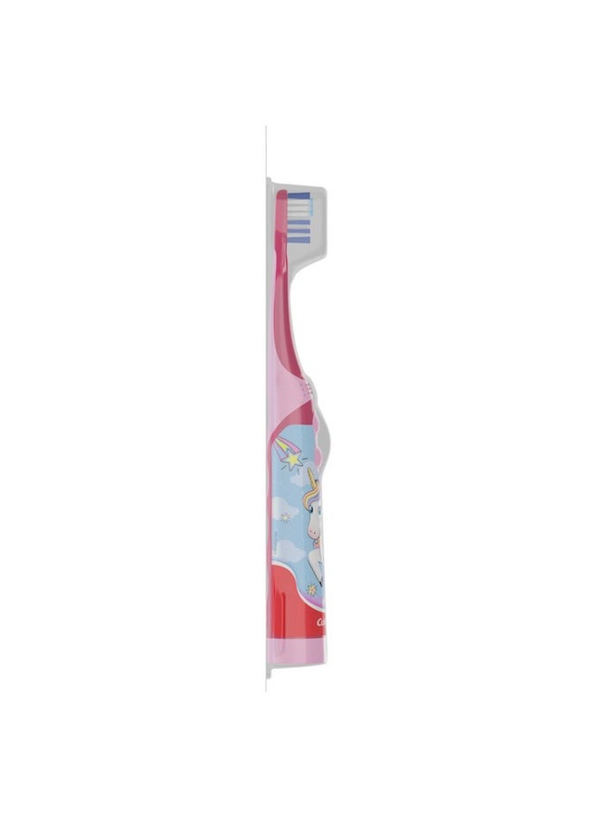 Colgate - Colgate Kids Battery Powered Toothbrush, Unicorn, Extra Soft Toothbrush, Ages 3 and Up, 1 Pack - Image 1
