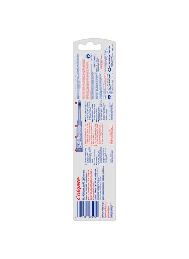 Colgate - Colgate Kids Battery Powered Toothbrush, Unicorn, Extra Soft Toothbrush, Ages 3 and Up, 1 Pack - Image 1