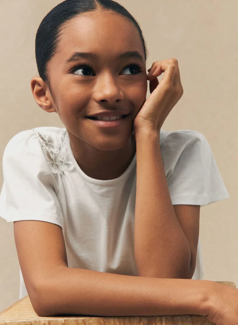 MANGO Kids Butterfly T-Shirt
