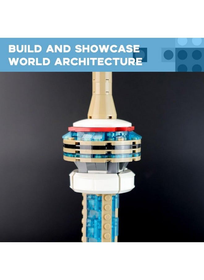 ARTORBRICKS ArtorBricks CN Tower Model Building Kit - 400-Piece Premium Architectural Set, Compatible with Major Brands, Detailed Landmark Replica for Collectors & Hobbyists (28” Tall, 6.9” Base)  - Image 5
