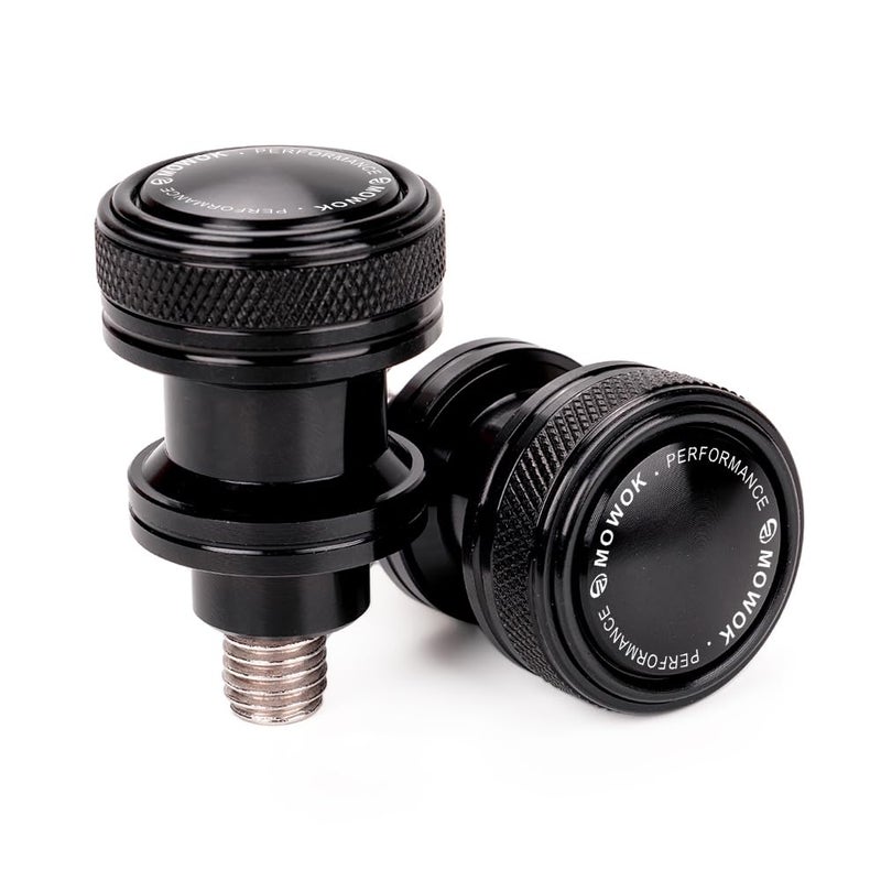 Generic MOWOK Fit For Kawasaki Vulcan S 650 Z750 Z750S Z750R ninja 250 300 ZX6R ZX10R ZX12R ZX14R Motorcycle accessories M10 X1.25 Swingarm Spools Sliders Stand Screw (Black, M10 x 1.25)  - Image 1