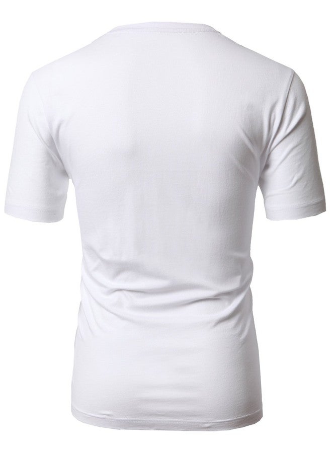 H2H Shirts for Men Short Sleeve Lightweight White US M/Asia L (CMTTS0197) - Image 4