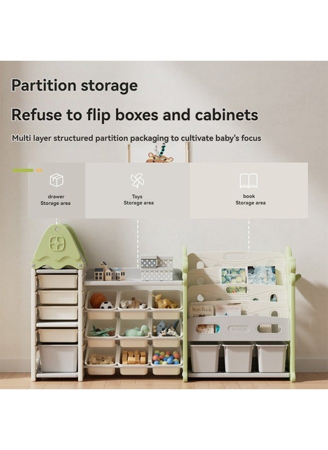 Beauenty Children Deluxe Toy Storage Organizer, Kids Storage Bins Toy Boxes, Children's Toy Storage Rack, Toddler Storage Organizer, Toy Box Organizer（Tree house Toy Storage Organizer）  - Image 2