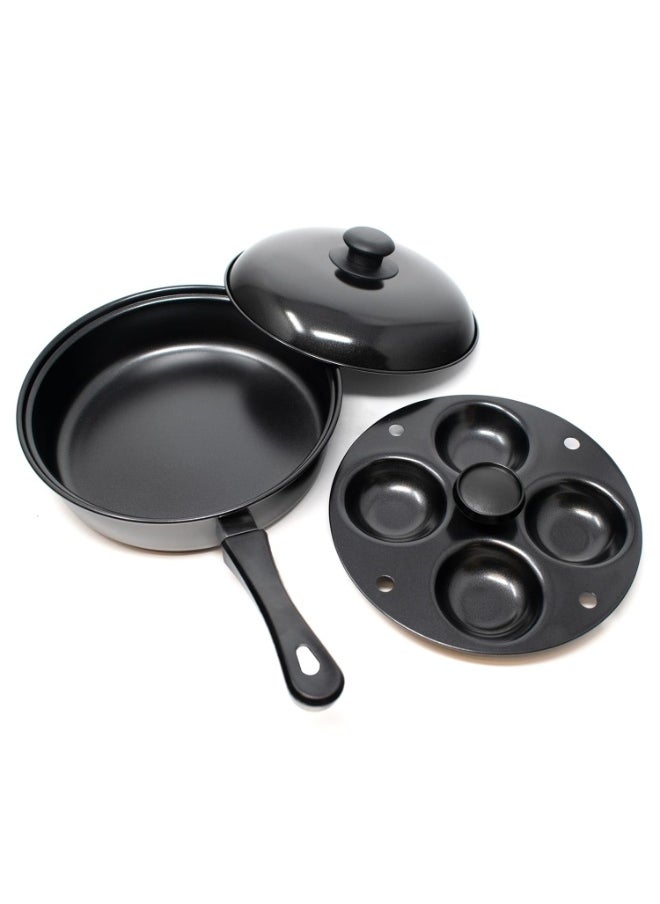 Norpro Norpro 9.5 Inch Nonstick Egg Poacher Skillet Set with Removable 4 Egg Poacher (662)  - Image 1