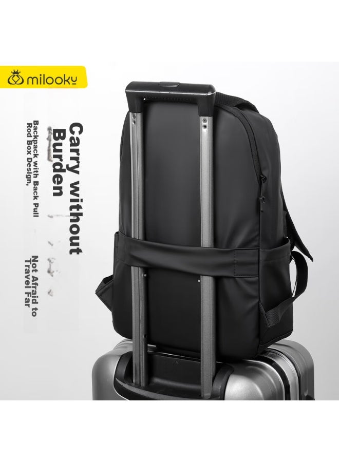 Milooky Backpack For Men, Business Travel Bag, Large Capacity Laptop Bag, Shoulder Bag, 14/15.6/16 Inch - Image 4