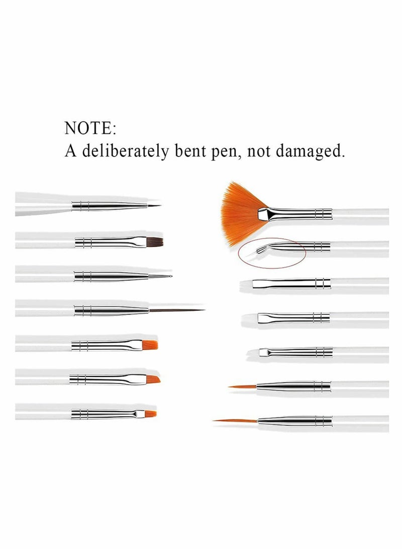 SOLARAE Nail Art Tool Set, Resin Palette Nail Art Painting Mixed Color 2 Way Acrylic Silicone Carving Pen Dotting Pen Tool Manicure Kit DIY Makeup Display Board for Home Salon - Image 4