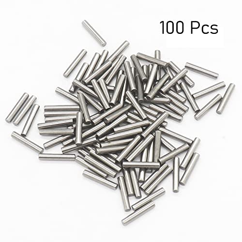 FOCMKEAS 100 PCS Dowel Pins 1.5 mm x 12 mm/0.06" x 0.47" （Dia. x Length） 304 Stainless Steel Shelf Support Pegs Pin Metal Rod Fasten Elements Used On Location - Image 2