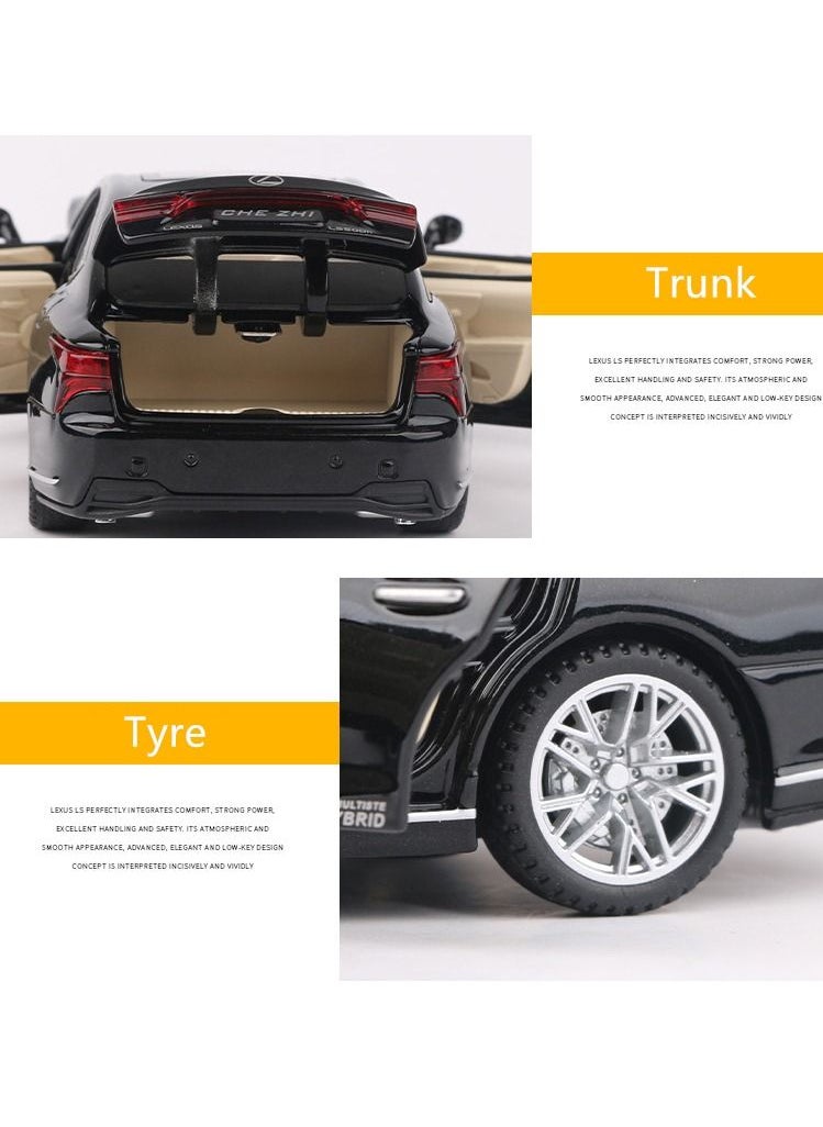 CHE ZHI - A Miniature Metal Model with Fine Details of a Lexus Car with High-Performance Design with Lighting and Sound 16.5×7×4.5 cm - Image 1