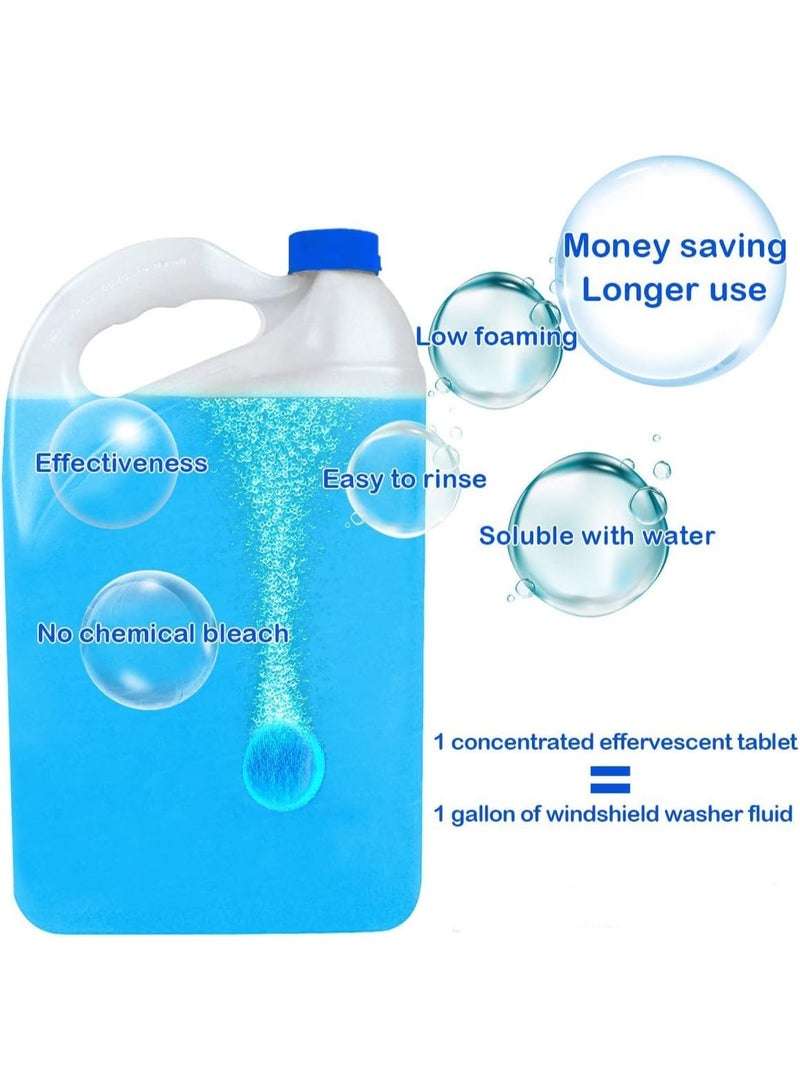 MERICKA Windshield Washer fluid Concentrated Clean Tablets Solid Car Effervescent Tablets Glass Solid Wiper Cleaning Tablets for Car Kitchen Window - Image 4