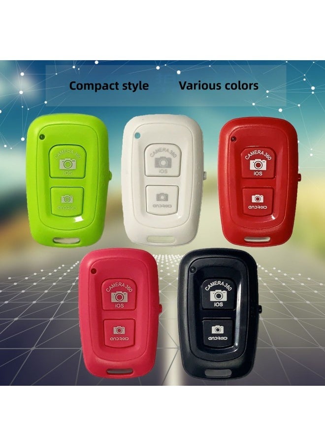 Generic - Bluetooth Remote Control Wireless Bluetooth Self-timer Tremolo Remote Control Android \IOS System Self-timer Remote Control-Color:Single Button Round Model (bare Metal + Battery) - Image 1