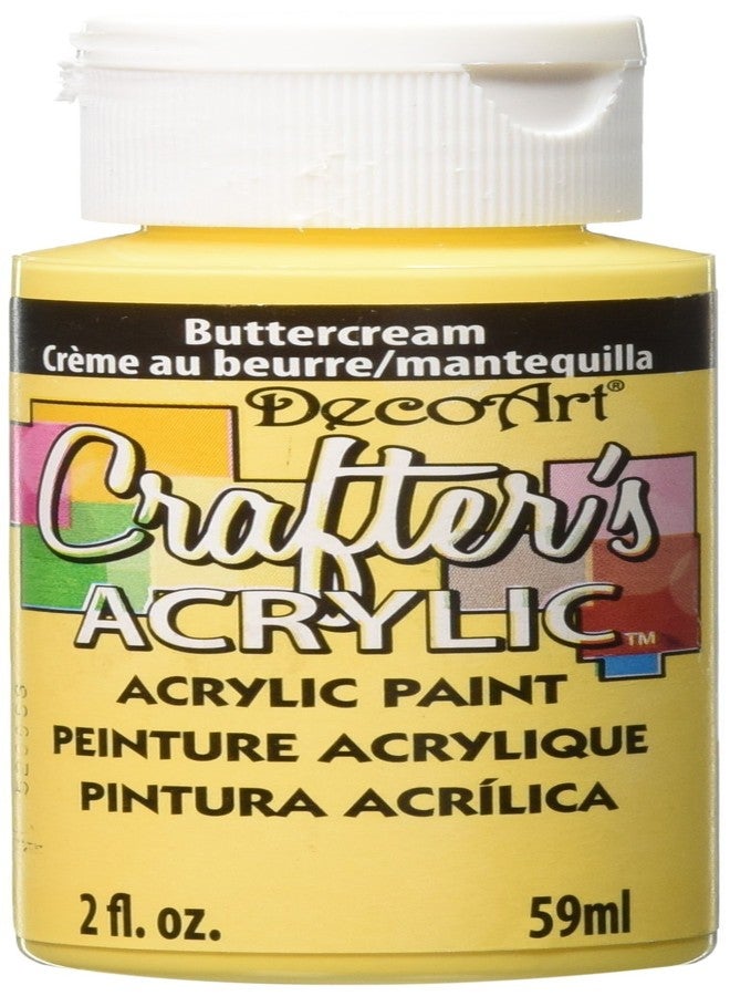 DecoArt Crafter's Acrylic Paint, 2-Ounce, Buttercream - Image 1