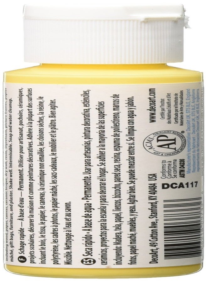 DecoArt Crafter's Acrylic Paint, 2-Ounce, Buttercream - Image 2