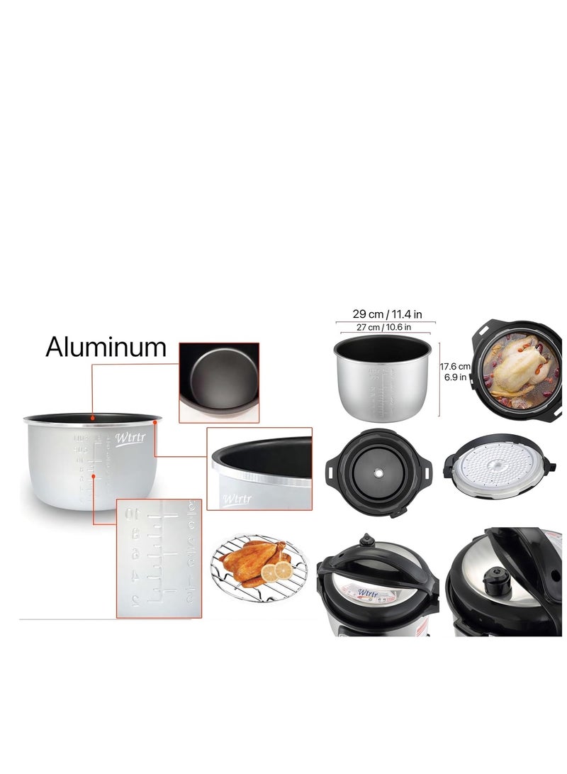 Wtrtr 11Liters Wtr-1108 11Lliters 11 Liters Stainless Steel Multifunctional Electric Pressure Cooker Wtr-1108 (1 Year Warranty) 11L-1108 11L-1108 - Image 4