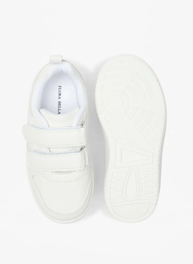 Flora Bella By Shoexpress Girls Panelled Shoes with Hook and Loop Closure