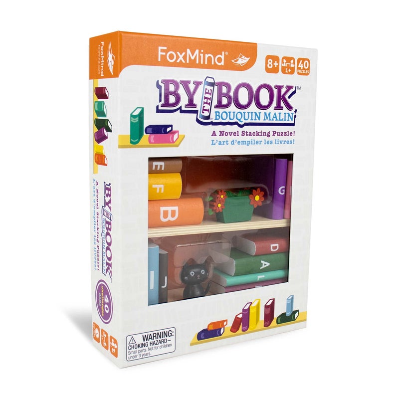 FoxMind Games by The Book a Novel Stacking Puzzle brainteaser Logic with 40 Challenges Ages 8 and up - Image 2