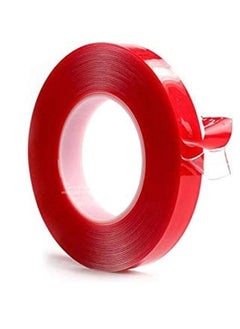 Generic Strong Double-Sided Tape Set – 2 Rolls (White + Red), 12mm × 5m – For Home and Car Use  - Image 2