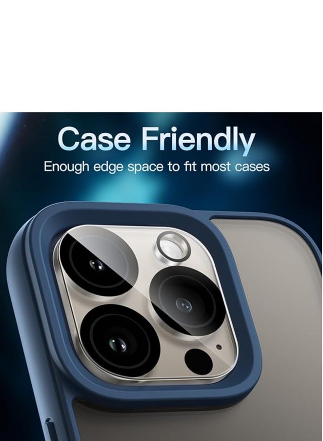 Devon Tempered Glass Camera Lens Protector Sticker for iPhone 15 Pro Max Durable Scratch Resistant Protective Film for Everyday Use and Outdoor Safety - Image 3