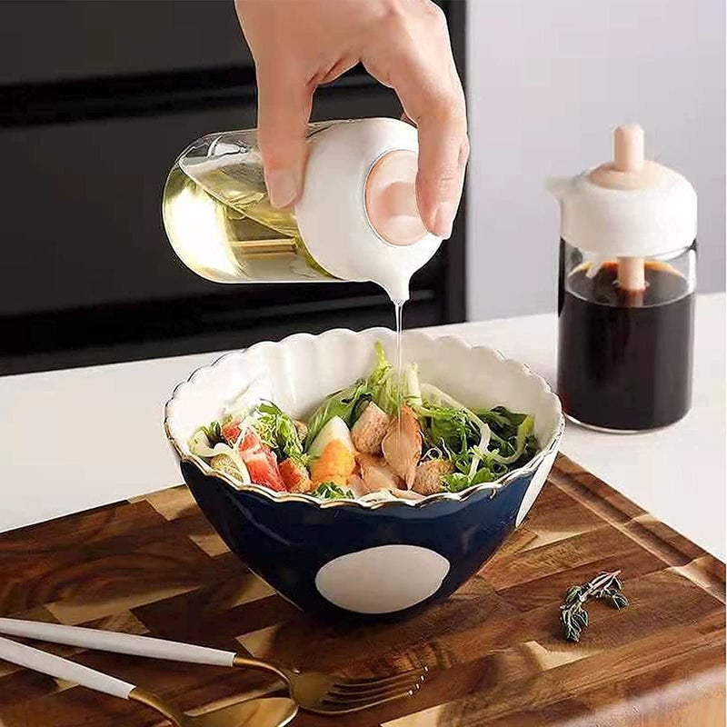 AVMPHD Oil Dispenser BottleOil Dispenser with Silicone Oil BrushWide Opening Oil Bottle230ml Oil bottle For CookingBakingBBQMarinating SET OF 1 - Image 2