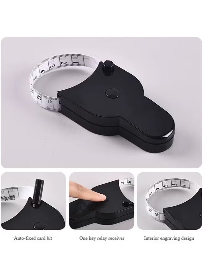 Ciara Body Measuring Tape, Retractable Measure Tape for Body Measuring 150cm, Lock Pin & Push Button Retract, Soft Tape Measure with Snap Button Closure for Body Sewing Tailor - Image 2