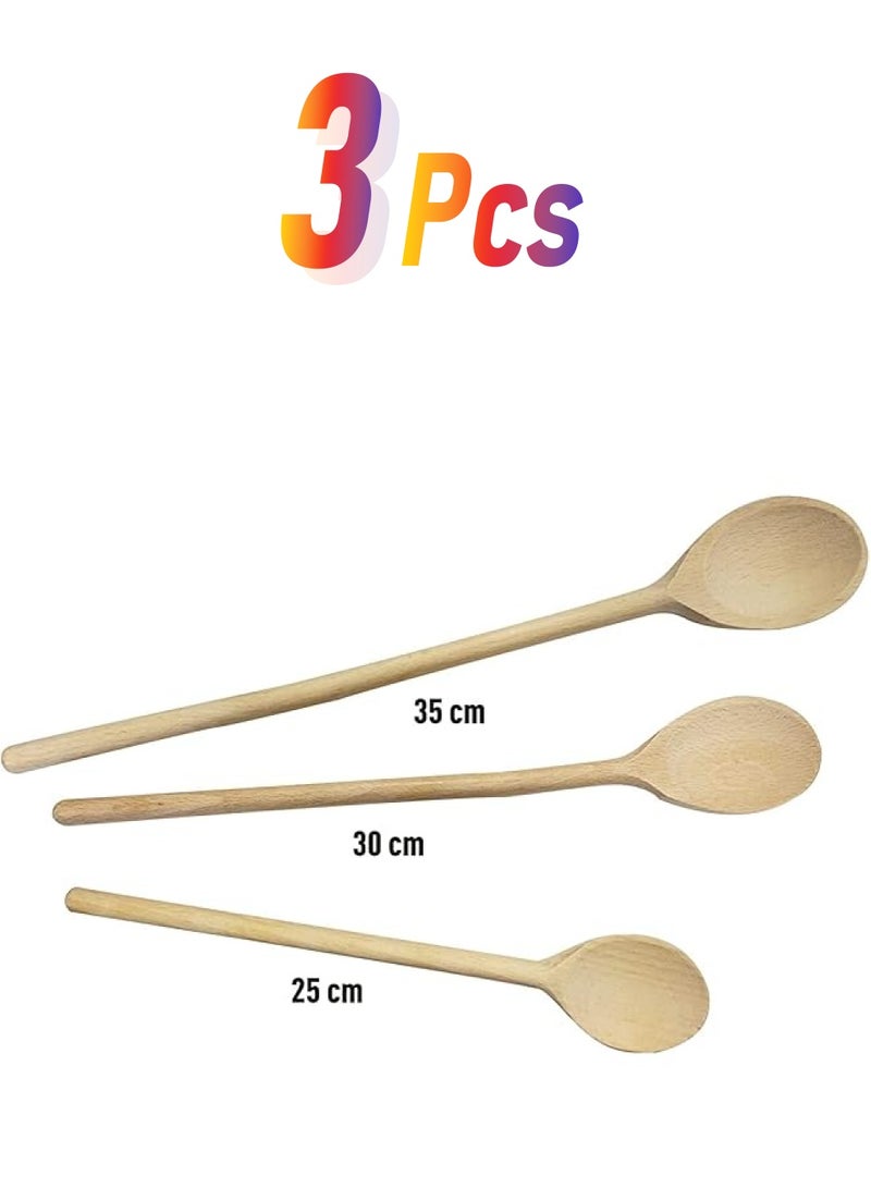 FACKELMANN Wooden Spoon Set Off White Pr9302 - Image 1