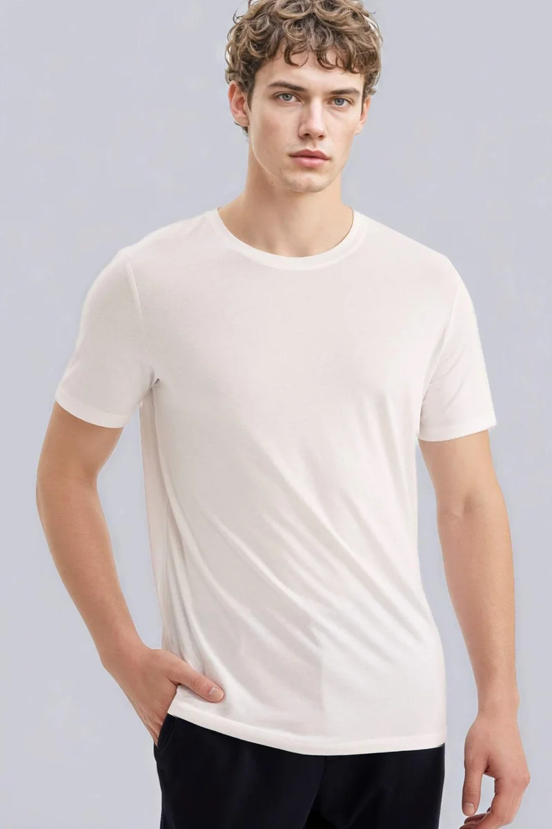 DeFacto Slim Fit Crew Neck Short Sleeve T-Shirt