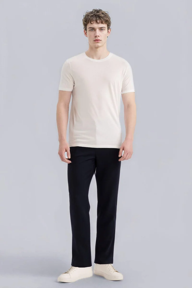 DeFacto Slim Fit Crew Neck Short Sleeve T-Shirt