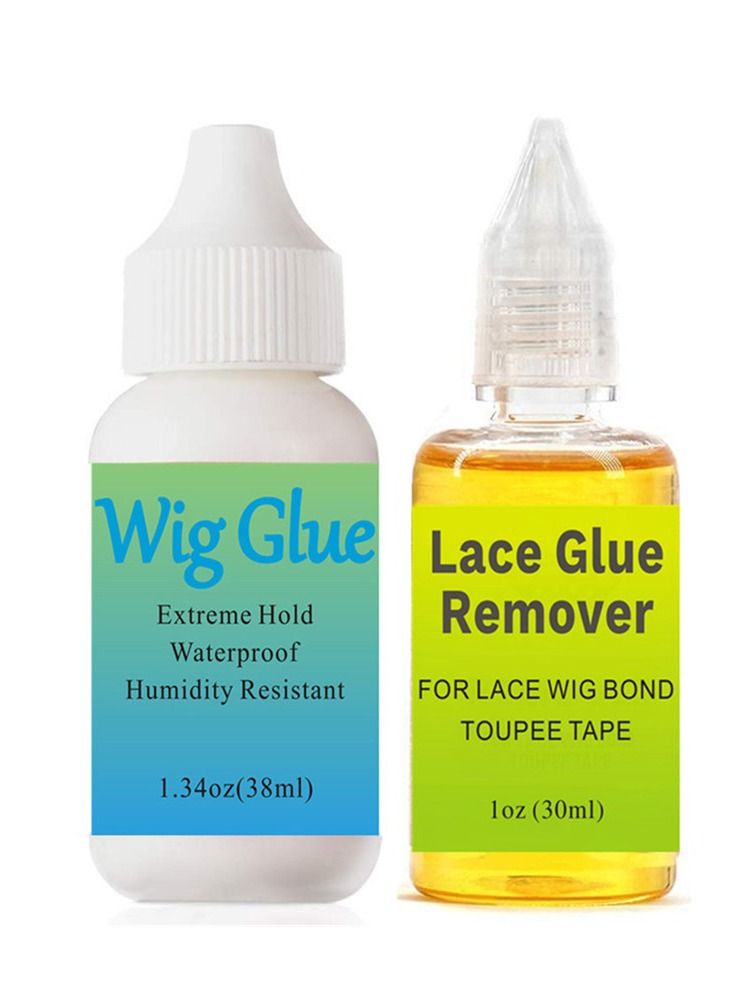 2 Bottles Lace Front Wig Glue and Remover Kit - Image 1