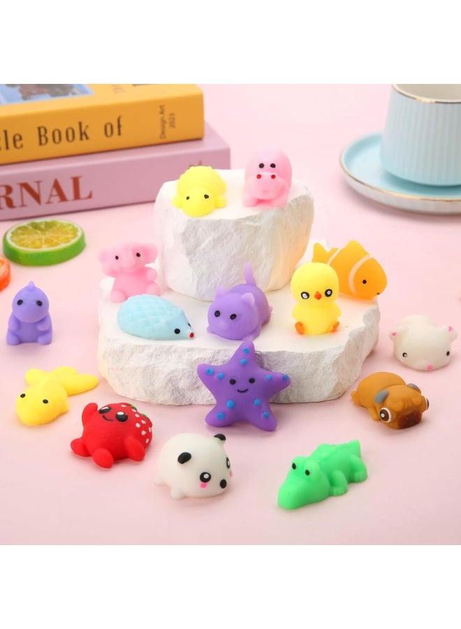 ESSEN Mochi Squishy Toys Set, Random 50 Pcs Squishies Cute Kawaii Squishy Toy Soft Stress Relief Fidget Toys Party Favors for Kids Boys Girls Goodie Bags Fillers Classroom Prizes Return Gifts for Birthday Party - Image 2