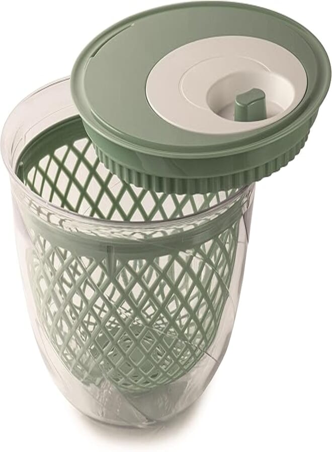 Snips Salad Spinner 4 Litres Green Colour Made in Italy BPA Free PP + SAN 4 LT