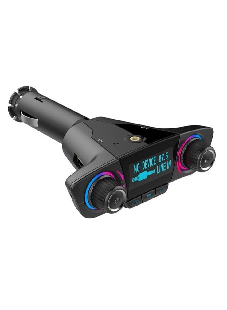 Ntech Wireless In Car Bluetooth FM Transmitter BT 06 Black - Image 2